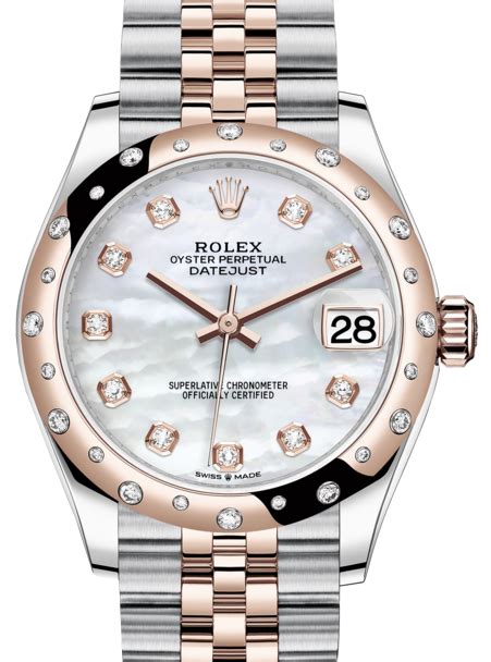 Rolex Datejust 31 DIAMOND Pearl Ladies Rolex Midsize 31mm 